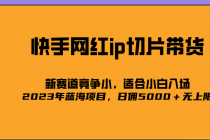 2023爆火的快手网红IP切片,号称日佣5000+的蓝海项目,二驴的独家授权-创业信息网