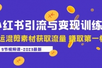 2023小红书引流与变现训练营:搬运混剪素材获取流量 赚取第一桶金-创业信息网