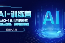 人工智能AI-训练营,从0-1从小白到专家,边玩边赚 保姆级课程-创业信息网