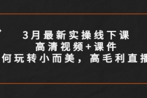 3月最新实操线下课高清视频+课件,如何玩转小而美,高毛利直播间-创业信息网