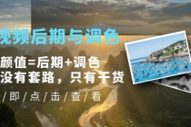 Pr视频后期与调色,视频颜值=后期+调色,这里没有套路,只有干货!-创业信息网