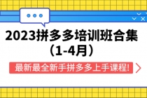 2023拼多多培训班合集,最新最全新手拼多多上手课程!-创业信息网