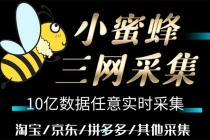 小蜜蜂三网采集,全新采集客源京东拼多多淘宝客户一键导出-创业信息网