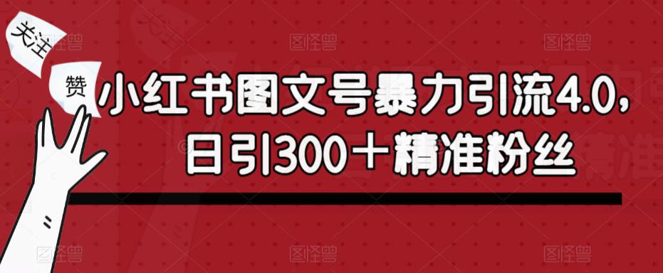 小红书图文号暴力引流4.0,日引300+精准粉丝【揭秘】-创业信息网