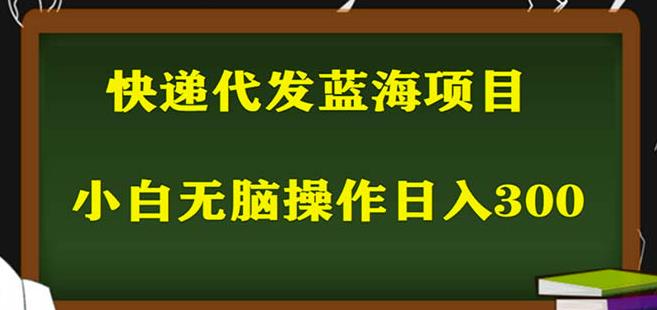 2023最新蓝海快递代发项目,小白零成本照抄也能日入300+-创业信息网
