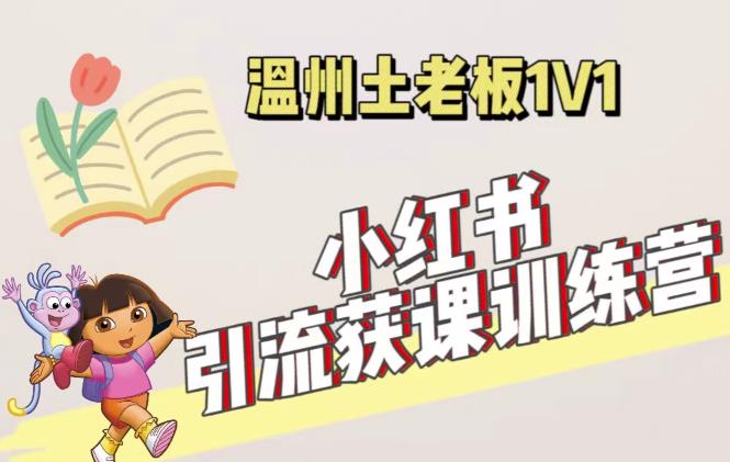 小红书1对1引流获客训练营:账号、内容、引流、成交(价值3999元)-创业信息网