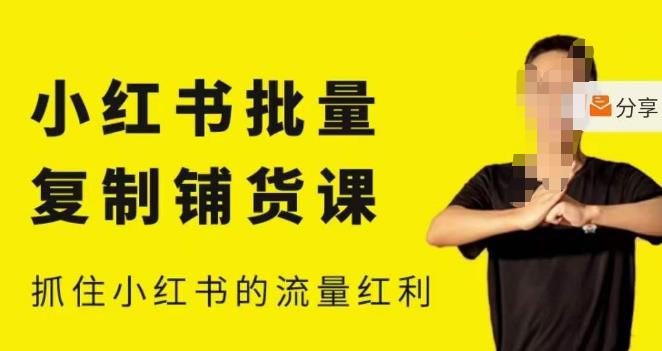 张宾·小红书批量复制铺货课，小红书0-1快速起号变现玩法，抓住小红书的流量红利（更新2023年3月）-创业信息网