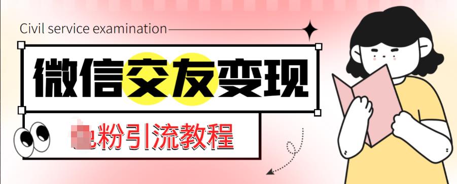 微信交友变现项目,吸引全网LSP男粉精准变现,小白也能轻松上手,日入500+-创业信息网