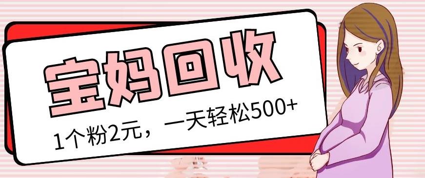 最新宝妈粉回收变现计划及胎教音乐高端变现玩法全套教程!(非老玩法)-创业信息网