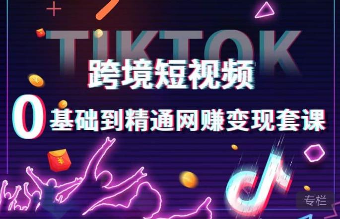跨境短视频TIKTOK 0基础到精通网赚变现套课，跨境短视频独立站带货变现技巧-创业信息网
