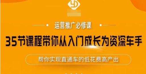 35节课程带你从入门成长为资深车手,让系统学习直通车成为可能,帮你实现直通车的低花费高产出-创业信息网