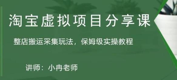 淘宝虚拟整店搬运采集玩法分享课:整店搬运采集玩法,保姆级实操教程-创业信息网