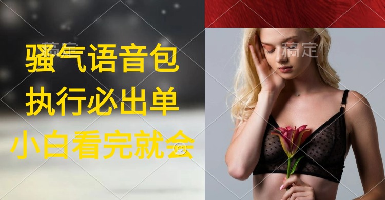执行就出单,日入2000+,超火骚气语音包,小白看完课程就能马上实操-创业信息网