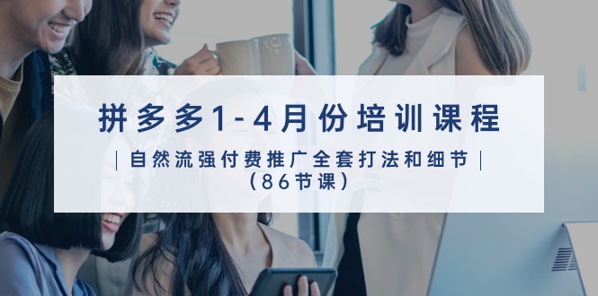 拼多多1-4月份培训课程,自然流强付费推广全套打法和细节-创业信息网