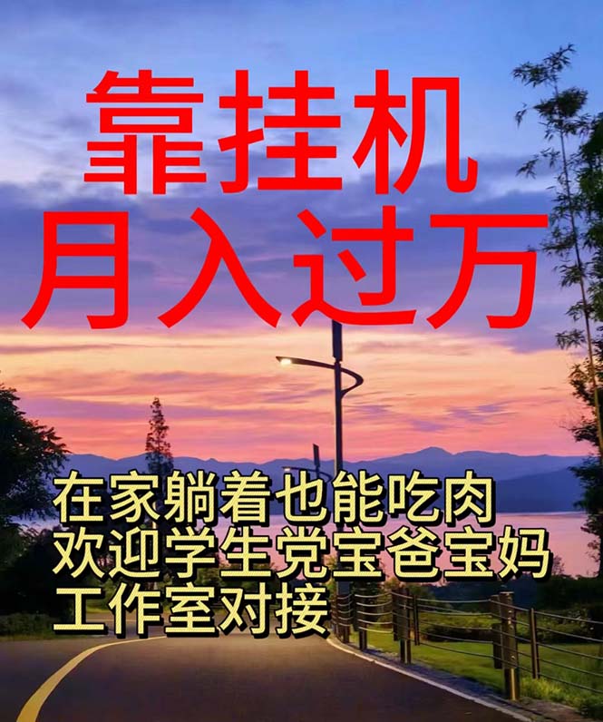 靠挂机，日入1000+，躺着也能吃肉，适合宝爸宝妈学生党工作室，电脑手…-创业信息网