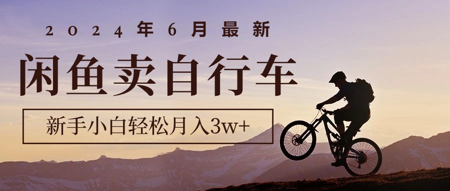 2024年6月最新闲鱼卖自行车,新手小白轻松月入3w+项目-创业信息网
