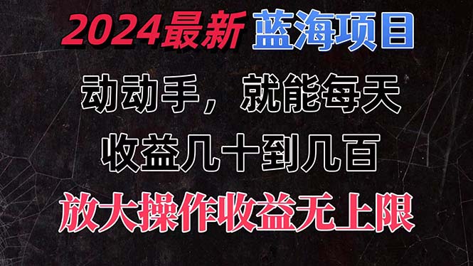 有手就行的2024全新蓝海项目，每天1小时收益几十到几百，可放大操作收…-创业信息网