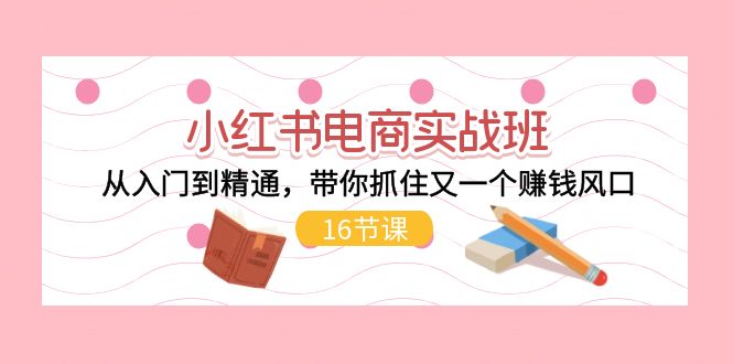 小红书电商实战班,从入门到精通,带你抓住又一个赚钱风口-创业信息网