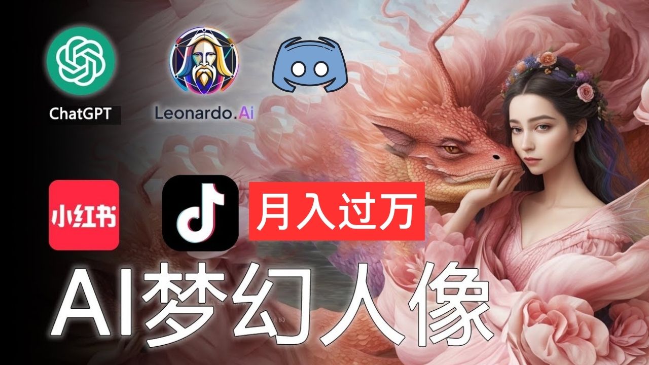 AI摄影梦幻人像：零基础也能月入过万的秘密-创业信息网