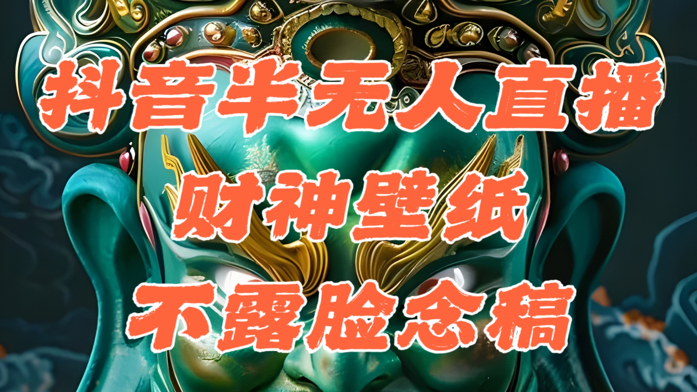 抖音半无人直播公会素材撸音浪,生肖财神AI图直播不露脸读稿,单日1000+-创业信息网