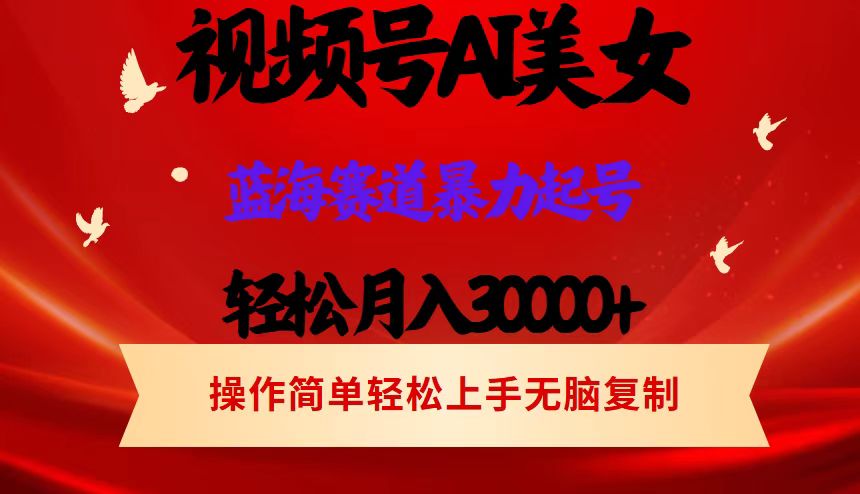 视频号AI美女跳舞,轻松月入30000+,蓝海赛道,流量池巨大,起号猛,当…-创业信息网