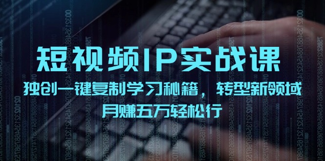 短视频 IP实战课,独创一键复制学习秘籍,转战新领域,月赚五万轻松行-创业信息网