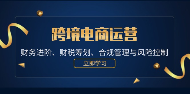 跨境电商运营:财务进阶、财税筹划、合规管理与风险控制-创业信息网