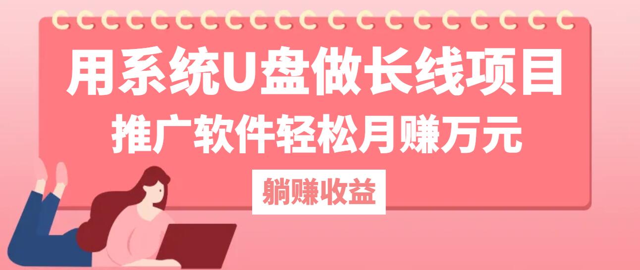 用系统U盘做长线项目,推广软件轻松月赚万元-创业信息网
