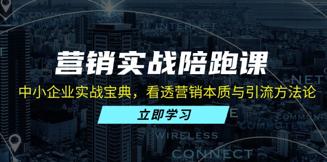 营销实战陪跑课:中小企业实战宝典,看透营销本质与引流方法论-创业信息网