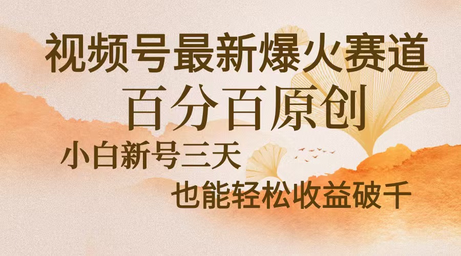 视频号最新爆火赛道,中老年粉深信不疑,百分百原创,新号三天收益轻松…-创业信息网