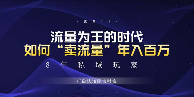 未来如何通过“卖流量”年入百万,跨越一切周期绝对蓝海项目-创业信息网