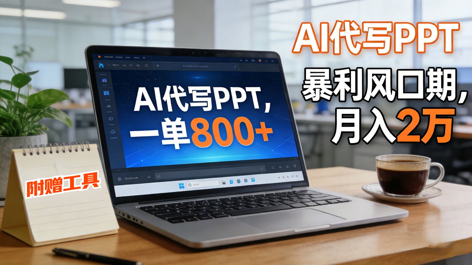 AI 代写做 PPT！一单狂赚 800+，风口期月入 2 万(工具 + 提示词直接送)-创业信息网