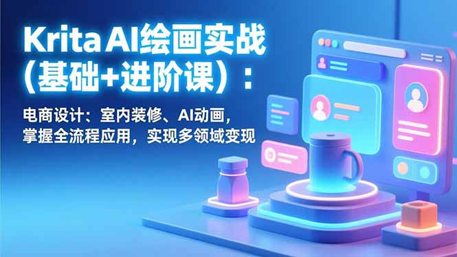 Krita AI绘画实战(基础+进阶课
