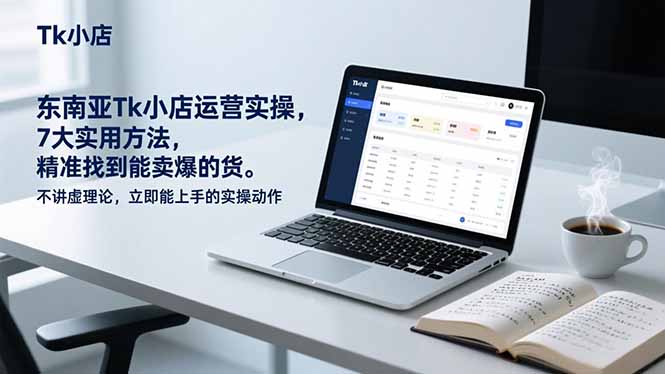 东南亚Tk小店运营实操,7大实用方法,精准找到能卖爆的货。不讲虚理论,立即能上手的实操动作