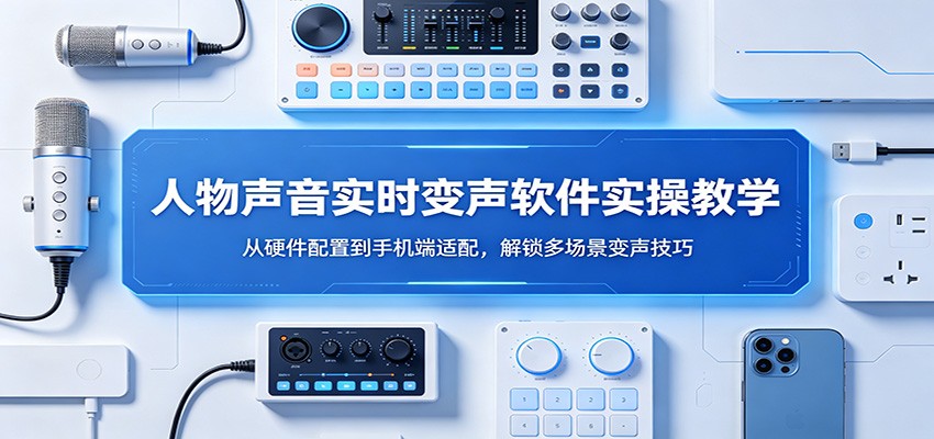 人物声音实时变声软件实操教学:从硬件配置到手机端适配,解锁多场景变声技巧-创业信息网