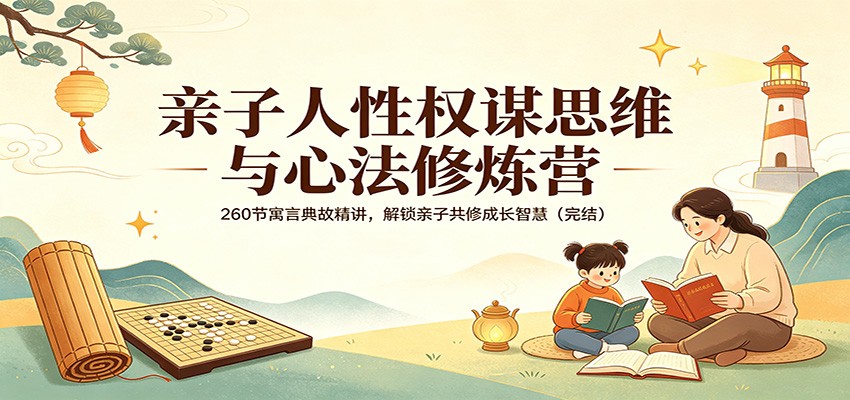 亲子人性权谋思维与心法修炼营：260节寓言典故精讲，解锁亲子共修成长智慧(完结)-创业信息网