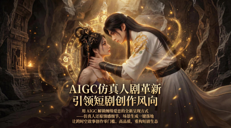 AIGC仿真人《合欢宗》短剧教学，用AIGC解锁缠绵爱恋的全新呈现方式，让跨时空故事创作零门槛、高品质，重构短剧生态-创业信息网