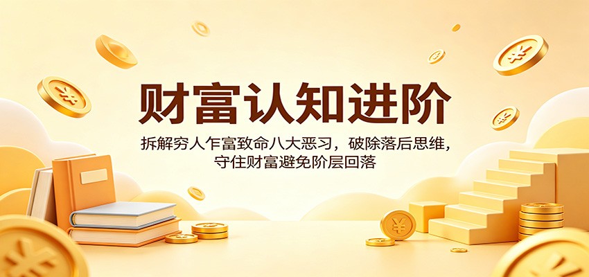 财富认知进阶:拆解穷人乍富致命八大恶习,破除落后思维,守住财富避免阶层回落-创业信息网