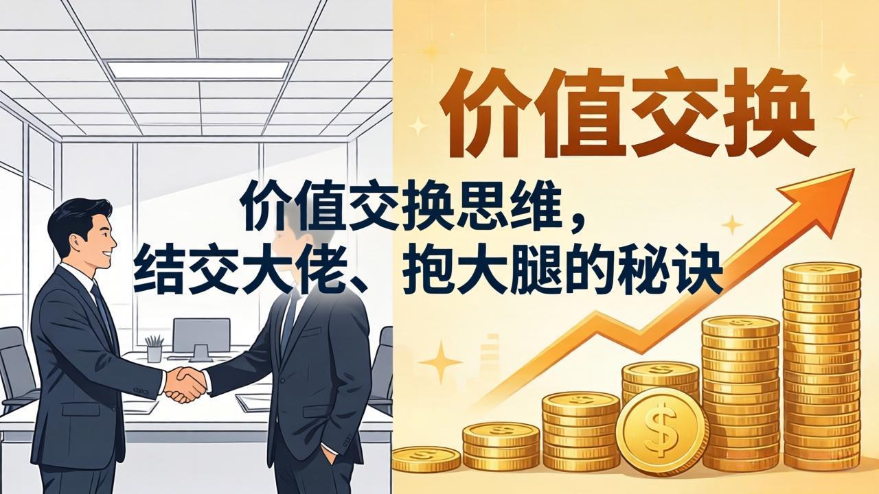 某付费文章:价值交换思维,结交大佬、抱大腿的秘诀