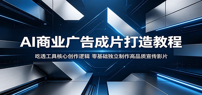 AI商业广告成片打造教程：吃透工具核心创作逻辑，零基础独立制作高品质宣传影片-创业信息网