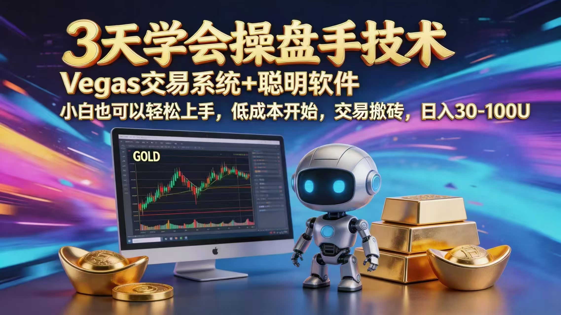 三天学会操盘手技术,vegas技术+聪明软件,小白也可以轻松上手,日入1000+