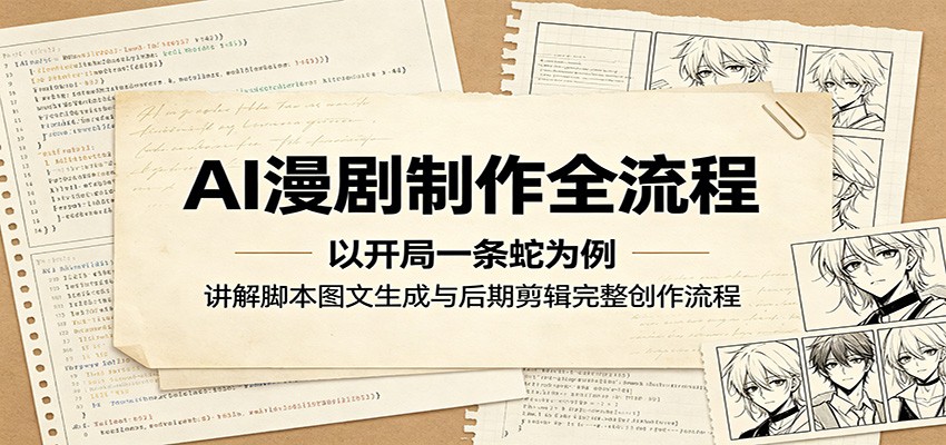AI漫剧制作全流程：以开局一条蛇为例，讲解脚本图文生成与后期剪辑完整创作流程-创业信息网