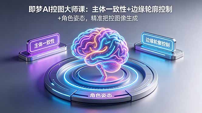 即梦AI控图大师课:主体一致性+边缘轮廓控制+角色姿态,精准把控图像生成