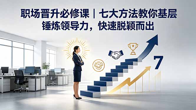 付费文章:职场晋升必修课|七大方法教你基层锤炼领导力,快速脱颖而出