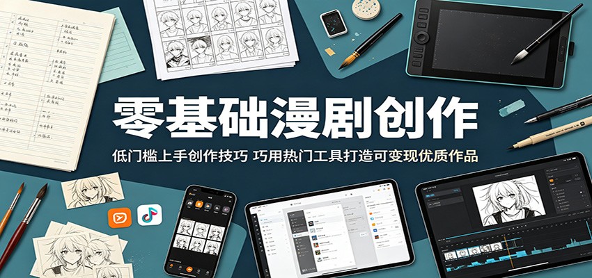 零基础漫剧创作：低门槛上手创作技巧，巧用热门工具打造可变现优质作品-创业信息网