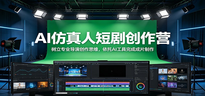 AI仿真人短剧创作营：树立专业导演创作思维，依托AI工具完成成片制作-创业信息网