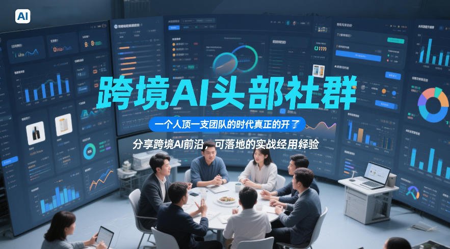 跨境AI头部社群,一个人顶一支团队的时代真正的开始了,分享跨境AI前沿,可落地的实战经验(更新5月23日)