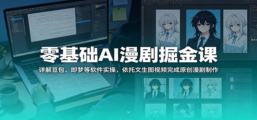 零基础AI漫剧掘金课：详解豆包、即梦等软件实操，依托文生图视频完成原创漫剧制作-创业信息网