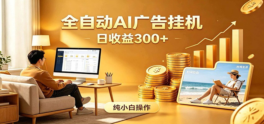 AI风口项目，全程解放双手，后台自动运行赚取收益，每天稳定收益300+-创业信息网