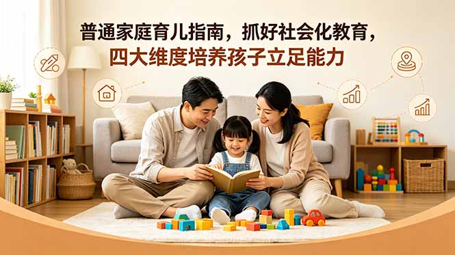 付费文章：普通家庭育儿指南，抓好社会化教育，四大维度培养孩子立足能力-创业信息网